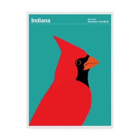 Print Collection - Artist 'Indiana Bird Cardinal' Canvas Art,18x24